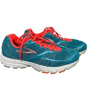 Brooks Launch 2 Women's Running Shoes Teal Coral Lightweight Sneakers Size 8.5